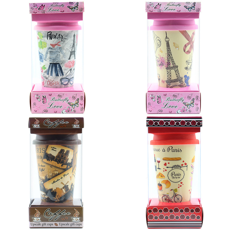 陶瓷咖啡杯热饮杯早餐杯大容量水杯乳胶盖带盖柄马克杯家用礼品杯详情9