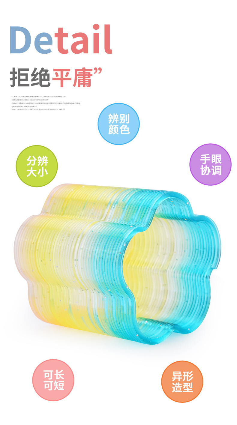 Small irregular-shaped golden onion transparent rainbow rings, 24 pieces per box, new best-selling toy polygonal rainbow rings wholesale pic 3