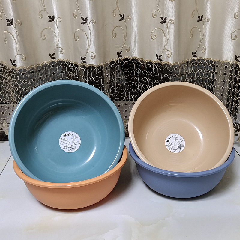 Wholesale household plastic basins, thickened round basins, baby washbasins, student dormitory washbasins, advertising gift basins pic 4