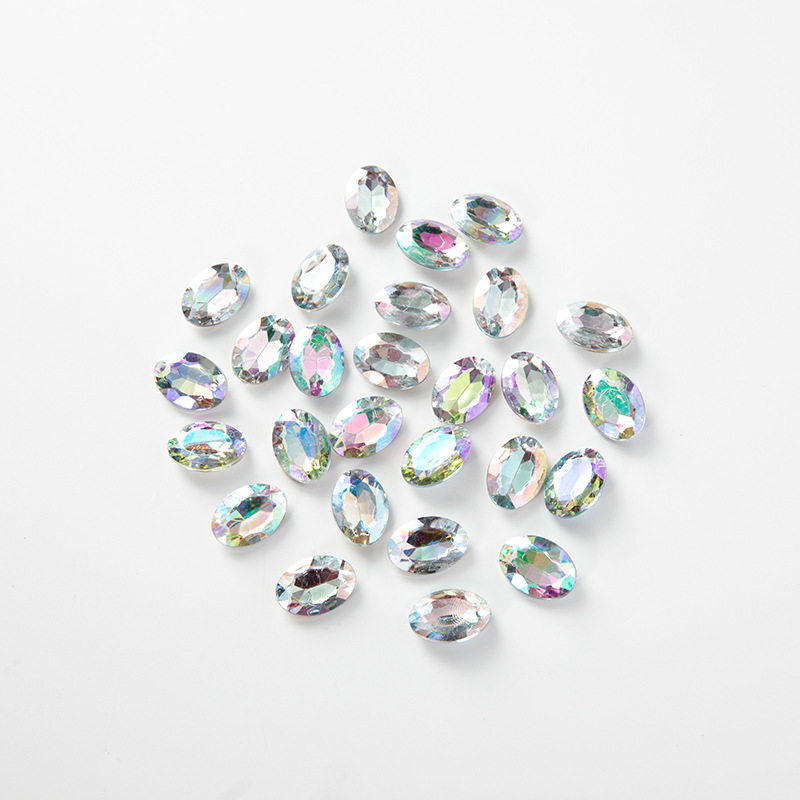 Customized wholesale of circular acrylic satellite drill, hole-free guard stone, AB color drill, DIY clothing accessories and accessories pic 8