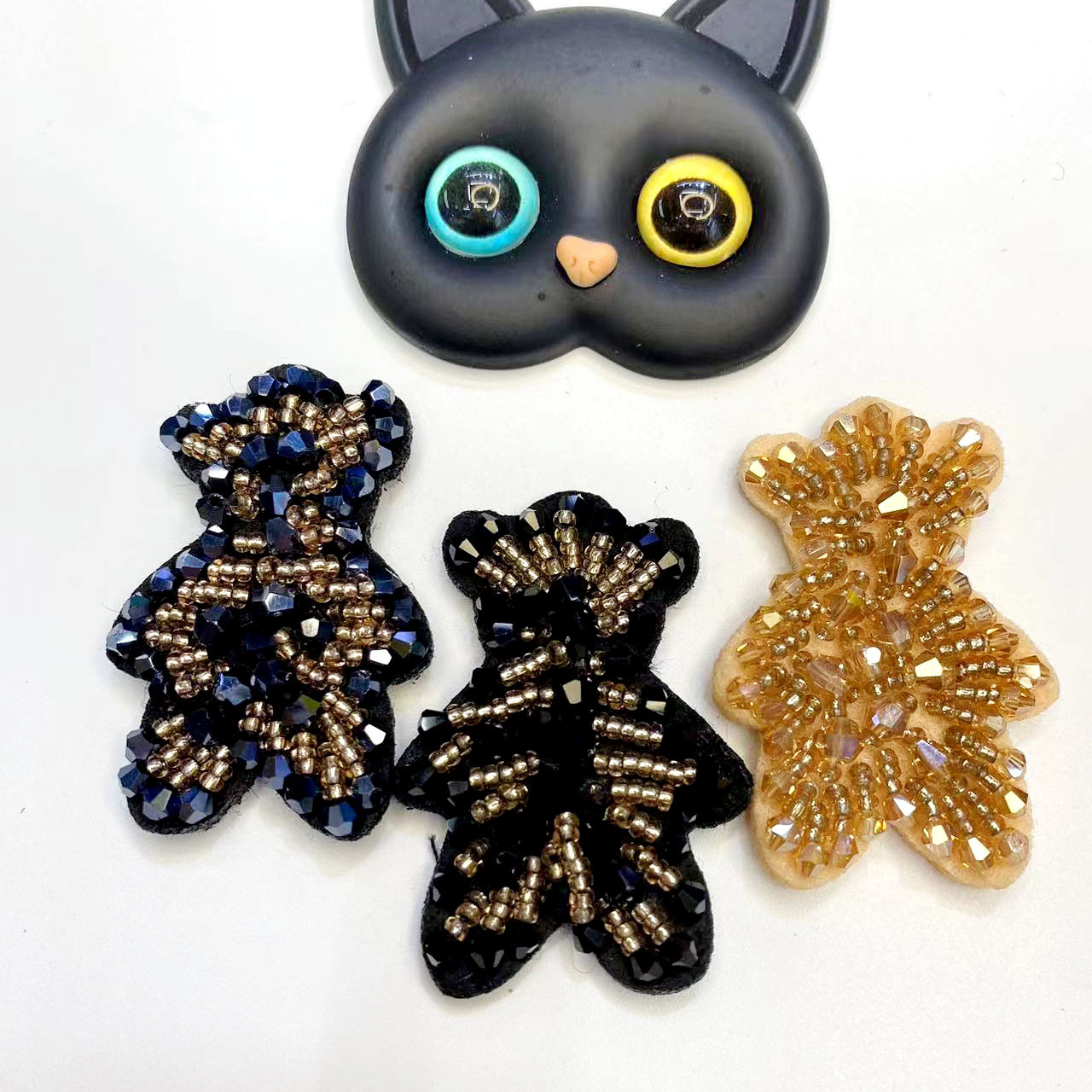 Versión coreana hecho a mano cristal ositos accesorios accesorios para el pelo tocados accesorios de dibujos animados zapatos y sombreros accesorios de ropa accesorios accesorios fábrica lote recto pic 11