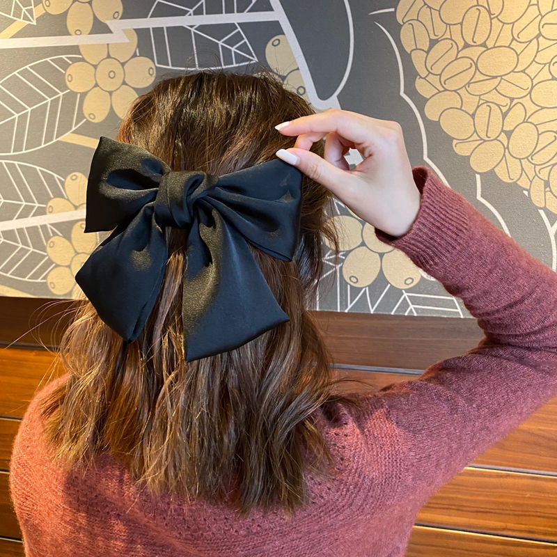ins Korean-style large bow hair accessory, jk hair clip, fabric at the back of the head, Japanese-style school spring hair clip, hair rope and hairpin pic 15