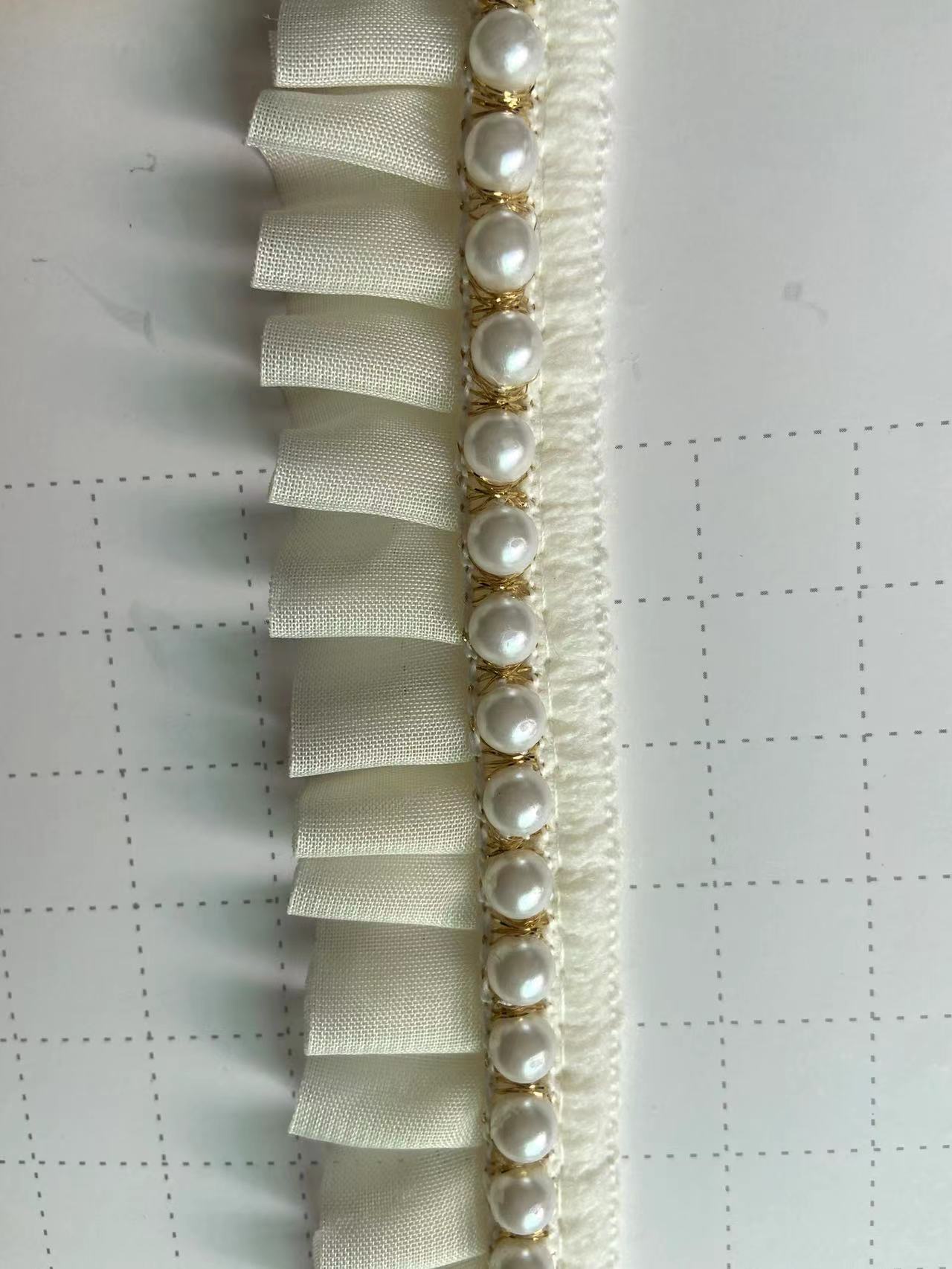 Wholesale of hot-selling lace, pearl lace, chiffon, pleated chanel-style lace accessories and decorative webbing pic 35