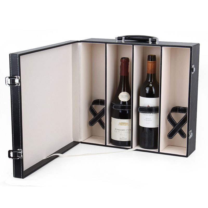 Zhuocheng four-bottle red wine box, Diamond box, red wine gift box, double red wine box, wine box packaging pic 7