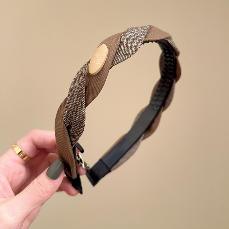 带齿升级款~简约气质辫子发箍女2024新款高级感洋气时尚头箍发卡详情2