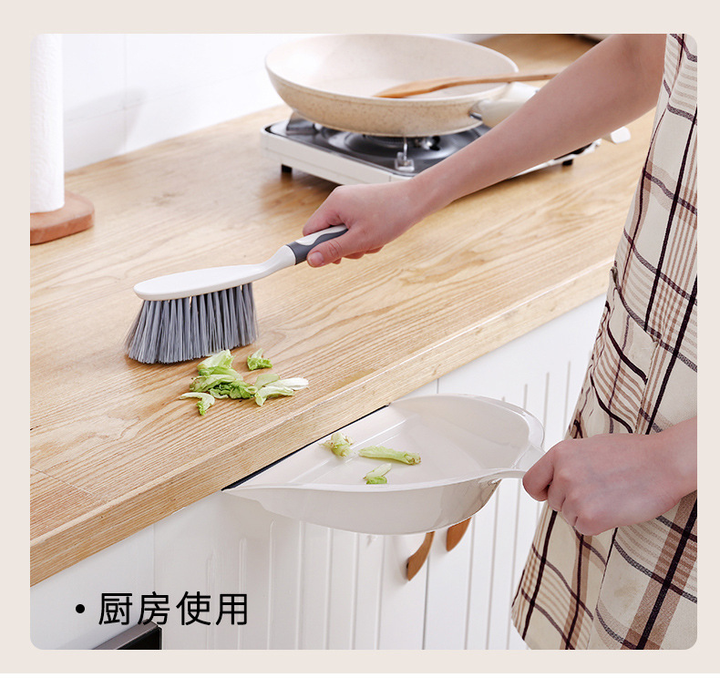 日式桌面扫把簸箕套装汽车用笤帚扫床头发扫地儿童扫帚铲刷套装刷详情6