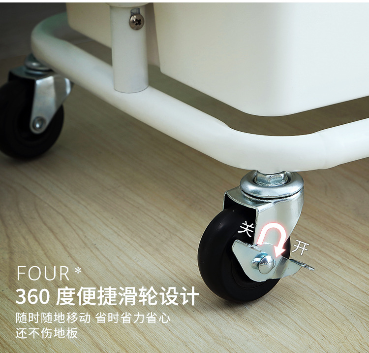 New kitchen and bathroom multi-layer storage rack, bathroom trolley, mobile and easy-to-organize rack, living room storage rack pic 11