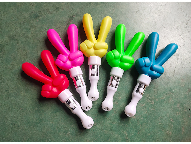 发光明星应援手势荧光棒演唱会助威道具闪光星星爱心棒手灯棒批发详情29