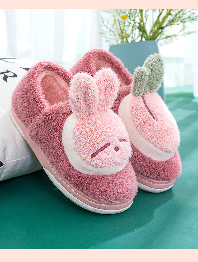 2021 nuevo interior zapatillas de algodón zapatos de invierno suela antideslizante pariente peluche bolsa térmica talón zapatillas de algodón mujeres invierno pic 17