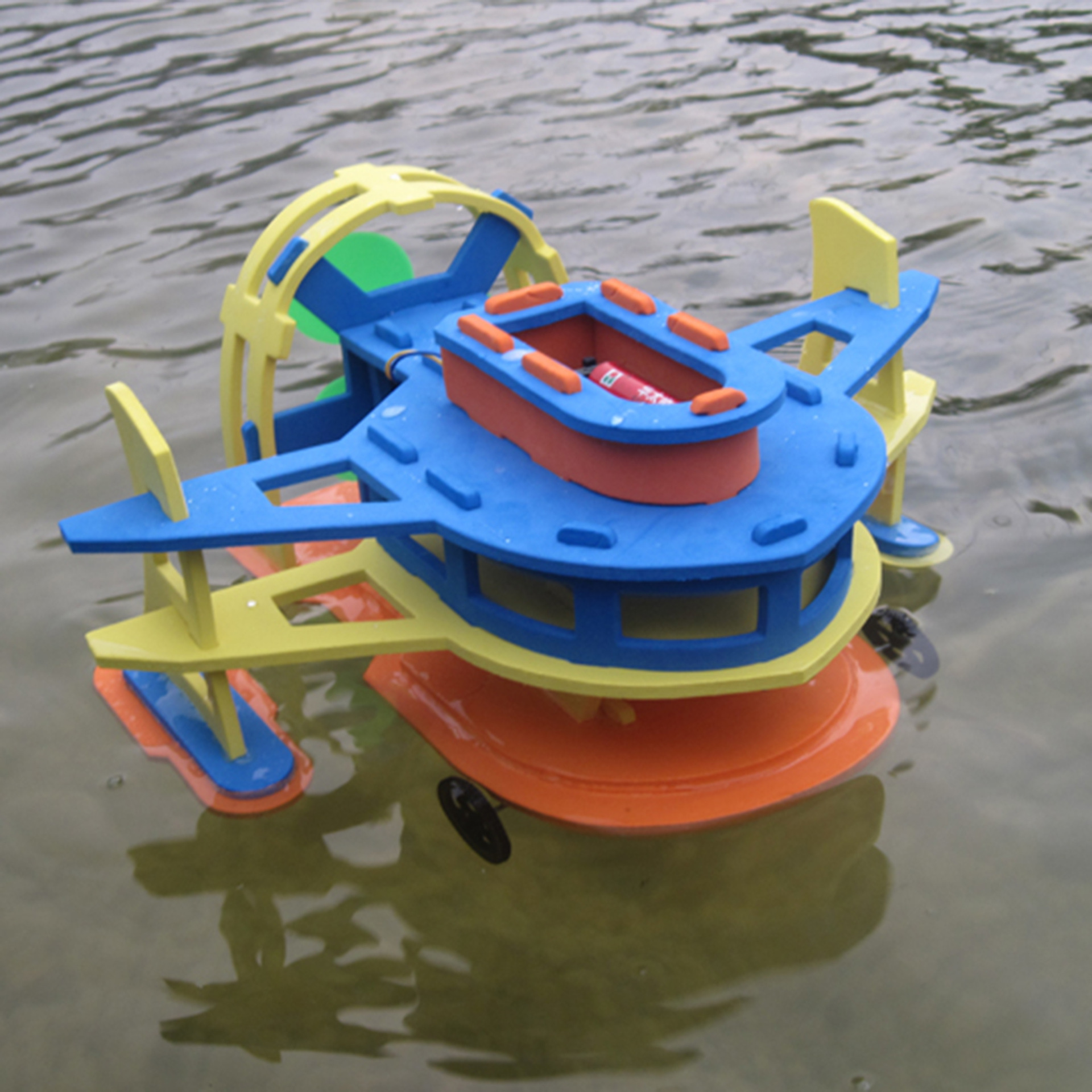 diy yacht, aerodynamic ship, amphibious vehicle, EVA assembly model, electric boat model, course set materials pic 7