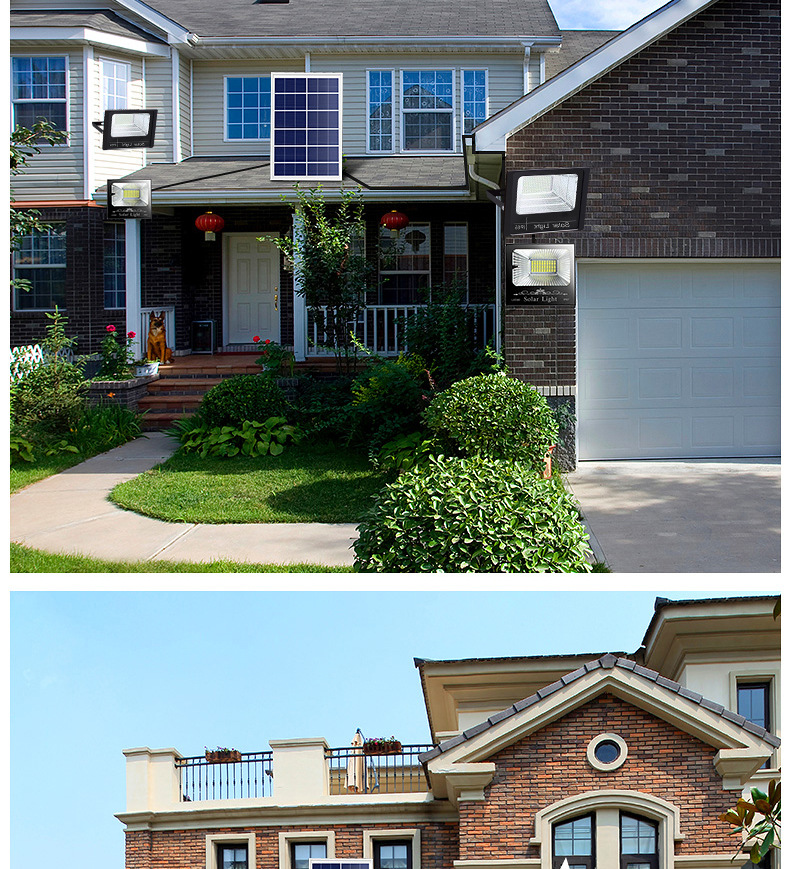 Outdoor camping essential solar lamps, street lamps, photovoltaic panel-driven garden lamps, environmentally friendly and energy-saving solar panel lighting equipment pic 13