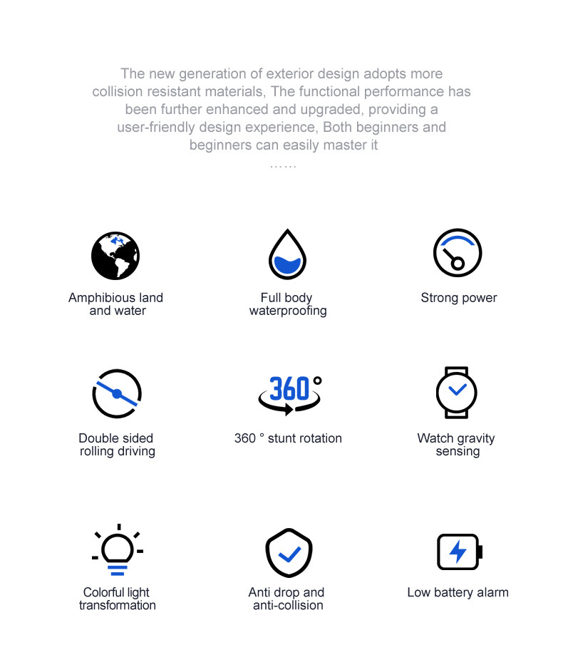 跨境热卖儿童遥控双面特技车充电款手势感应水陆两栖汽车玩具批发详情18
