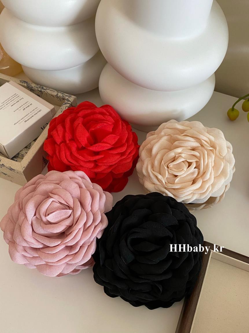 2024 New retro three-dimensional large flower French sandwich Romantic flower small fragrance sandwich Korean version versatile, elegant and anti-collision for women pic 24