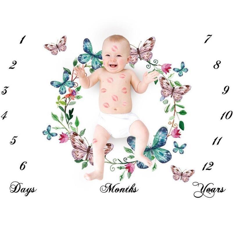 Baby milestone month photography background cloth, baby creative digital photography blanket background cloth, photography props pic 7