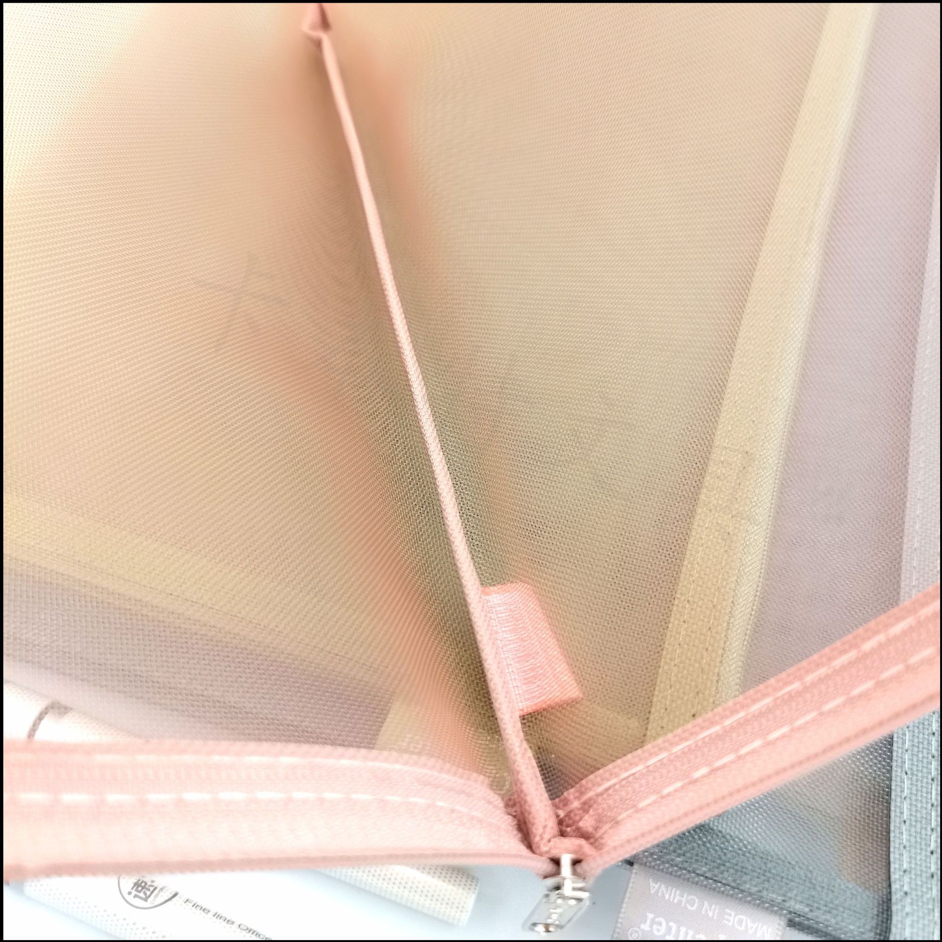 A4 zipper bags, office document bags, file bags, factory direct sales, student test paper bags, blue ticket storage bags, net bags pic 8