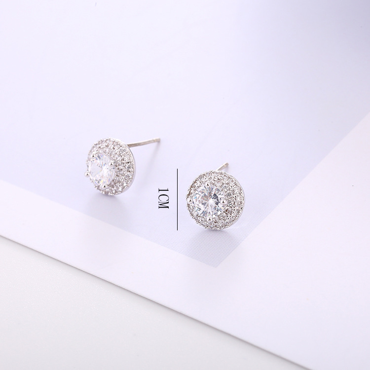 Корейская версия fashion s925 — серебристое кольцо с короткими сережками для ушей у женщины pic 8