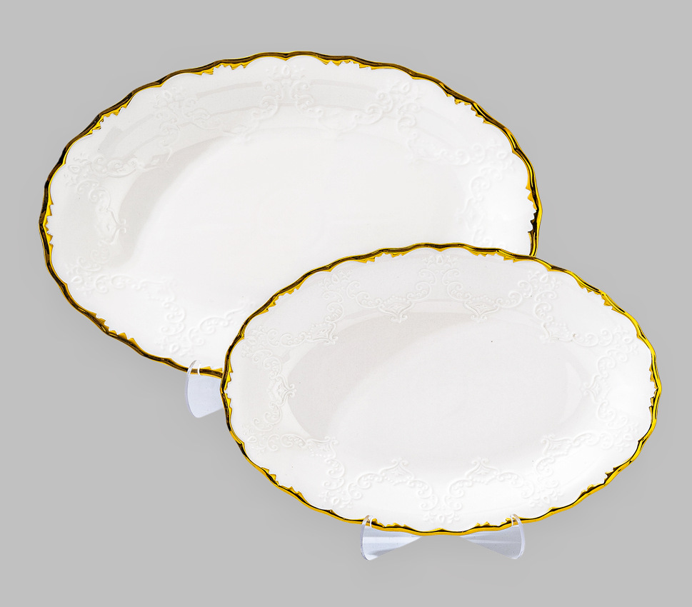 Wholesale of light luxury ceramic tableware sets, high-end gold-plated plates with gold edges pic 8