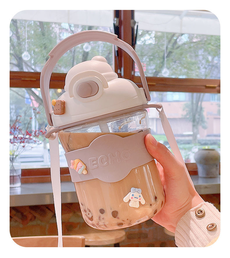 水杯女生高颜值运动水壶耐高温带吸管便携夏季1升杯子详情12