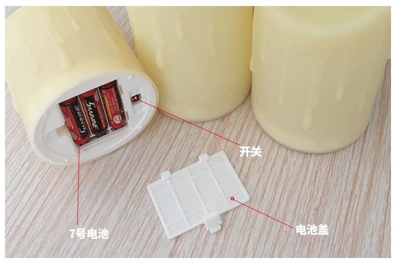 LED simulation swing remote control electronic candle wax flow restaurant guiding lighting candle lamp simulation candle lamp pic 33