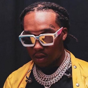 欧美个性小框墨镜女高级感跨境批发时尚宽镜腿太阳镜男款防紫外线详情3