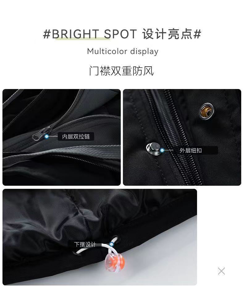 Super thick cold-proof down jacket for high school students, men's winter domestic trend brand couple wear short style pic 14
