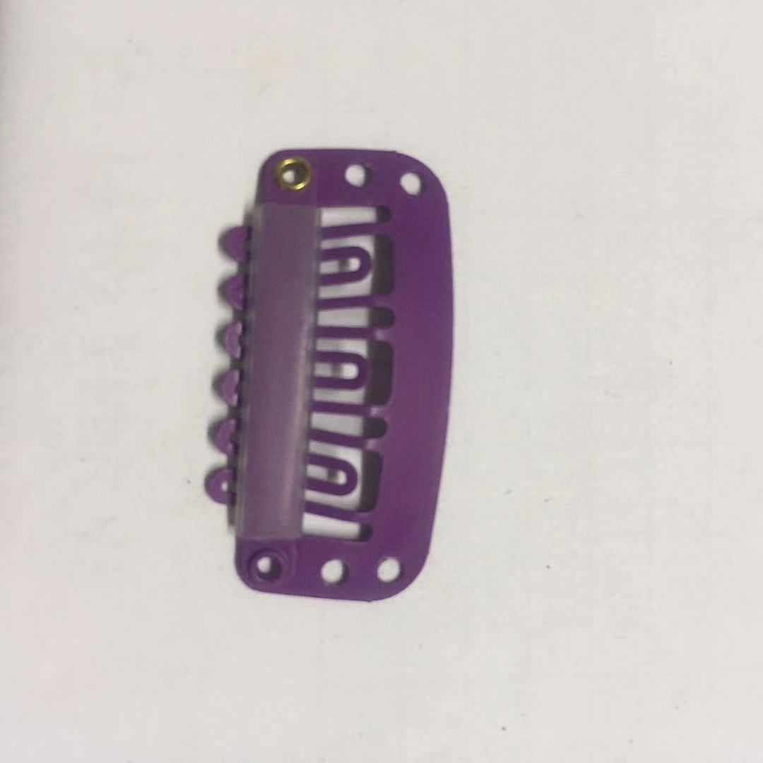 Hair extension clips, wig clips, elastic invisible clips 3.2CM, 6 teeth [Mingli Accessories] Factory direct sales pic 13
