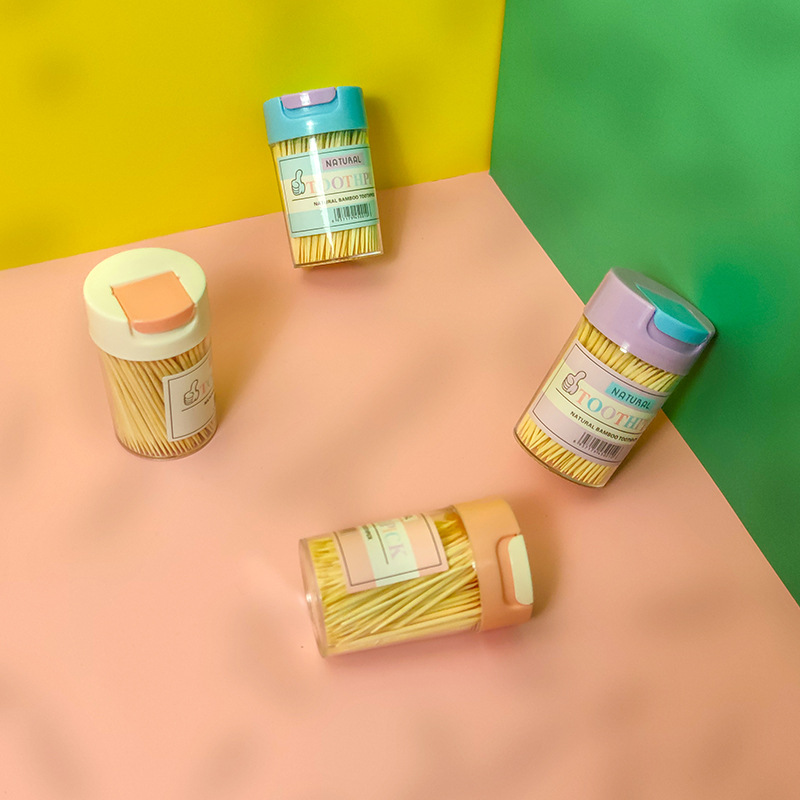 创意牙签筒居家客厅餐桌家用翻盖便携牙签盒牙签罐茶几牙签收纳盒详情11