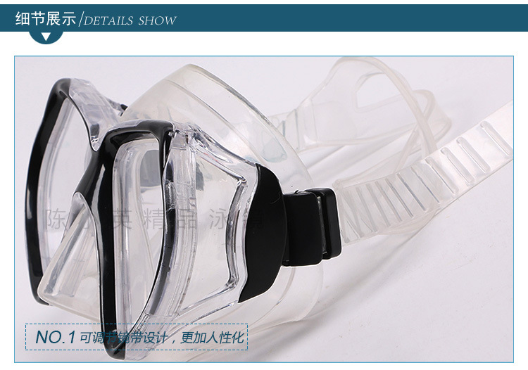 Factory direct sales of boxed diving masks, semi-dry breathing tube sets, high-end silicone diving goggles and snorkeling sets pic 5