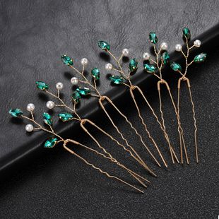 Handcrafted pearl hair forks, simple and elegant daily hair accessories for brides, hairpins, handcrafted beaded pearl gold and silver hair accessories pic 5