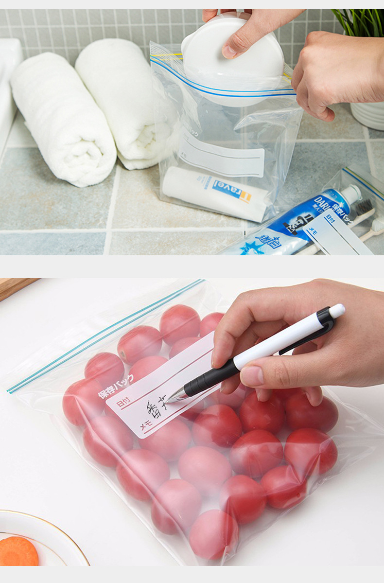Food-grade double zipper sealed preservation bags for kitchen, refrigerator and fruit storage, thickened self-sealing bags pic 19