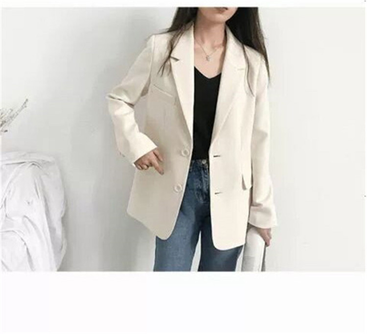 小西装外套女新款2022韩版春秋休闲宽松网红秋季西服上衣英伦风潮详情7