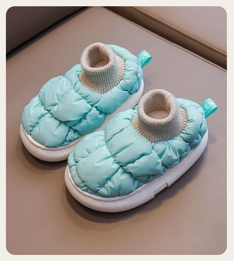 儿童棉拖鞋宝宝室内防滑软底居家棉鞋男女童室内保暖防水包跟棉鞋详情17