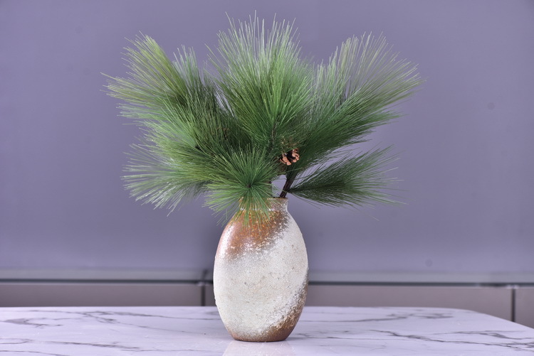 Factory direct sales of artificial Masson pine, Wabi-sabi style, Chinese Zen style artificial plants, wedding and banquet decoration green plants, pine needles pic 18