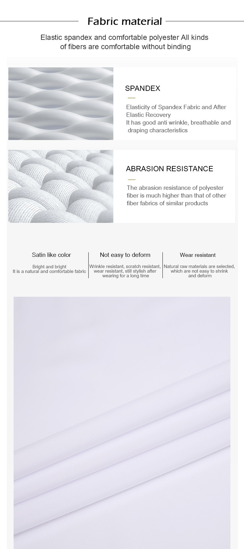 亚马逊爆款四面弹力男士衬衫商务休闲正装系扣免烫纯色衬衫男长袖详情19