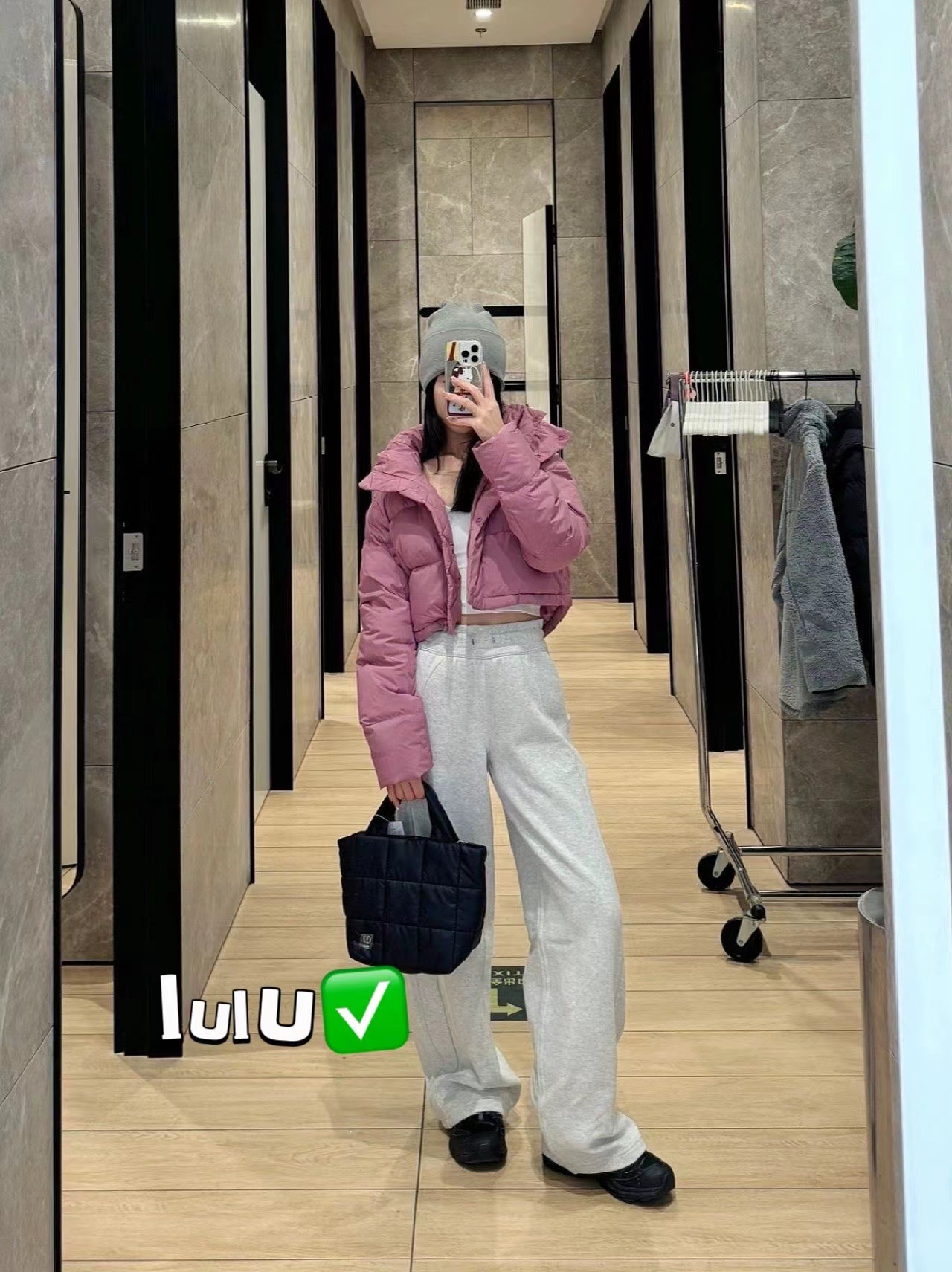 lulu卫裤女2024春秋新款瑜珈裤微喇直筒百搭高腰显瘦运动休闲裤子详情11