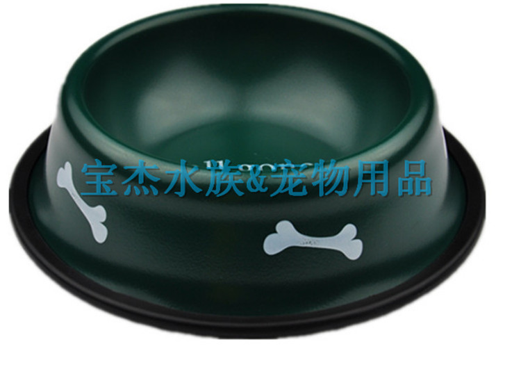 不锈钢狗碗 防滑耐磨烤漆宠物碗 多规格 宠物用品 厂家批发详情11