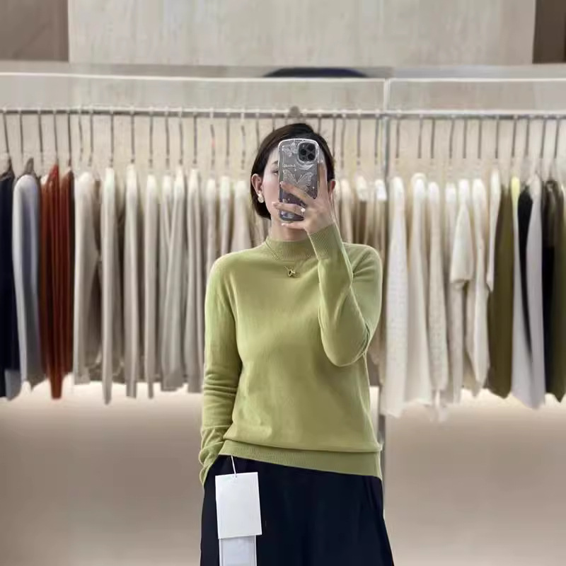 女款针织衫简约圆领套头毛衣女2024秋冬季新款时尚百搭减龄上衣女详情9