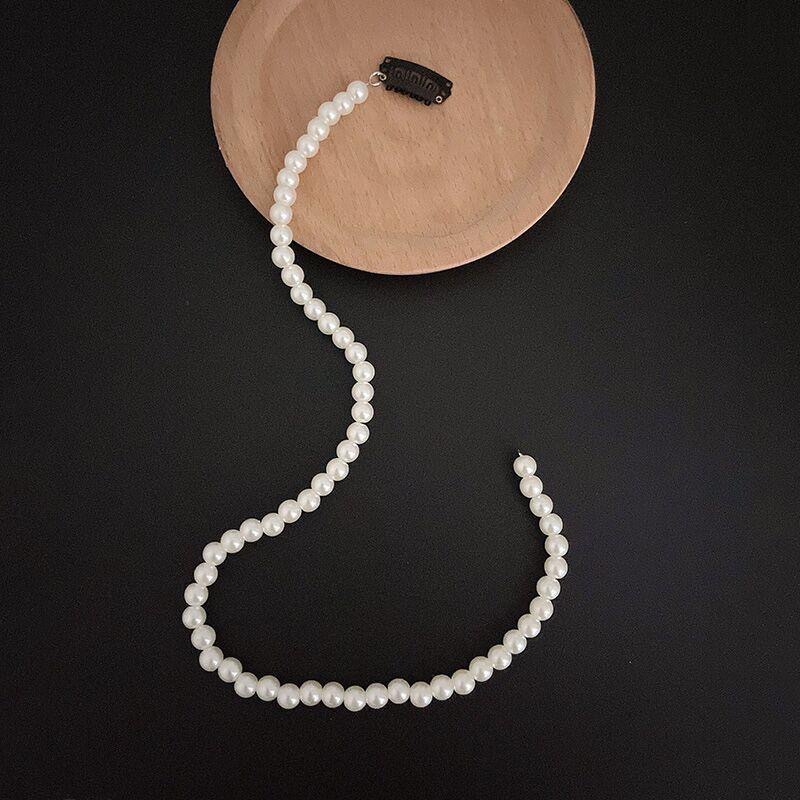 Pearl braided hair rope chain, parallel universe encounter you, the same style hair accessory as Yang Chaoyue, dreadlock bow headwear, hair clip pic 9
