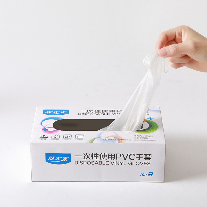 家务清洁厨房洗碗手套 可印刷图案洗衣服女防水塑胶胶皮橡胶手套详情3