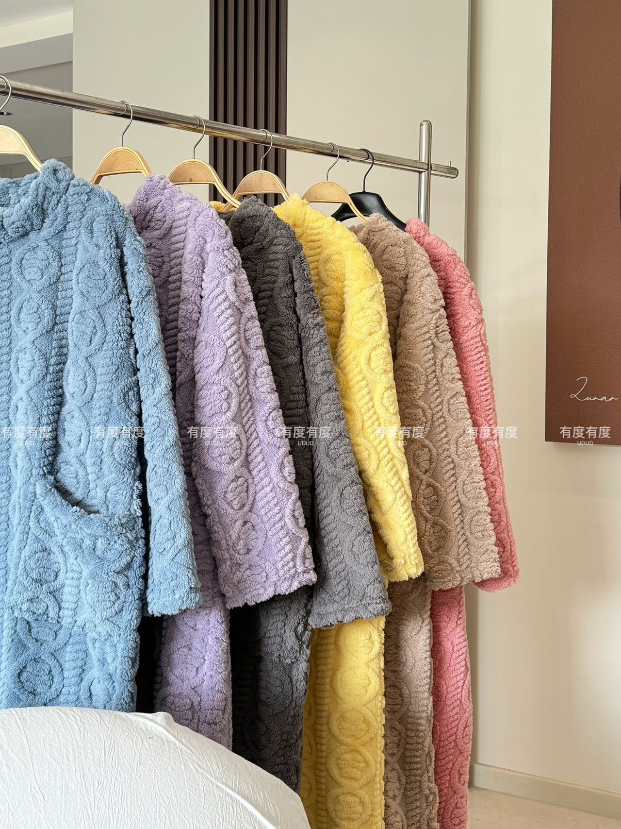 珊瑚绒睡裙女冬季加绒加厚大被子睡袍中长款睡衣法兰绒家居服韩版详情4