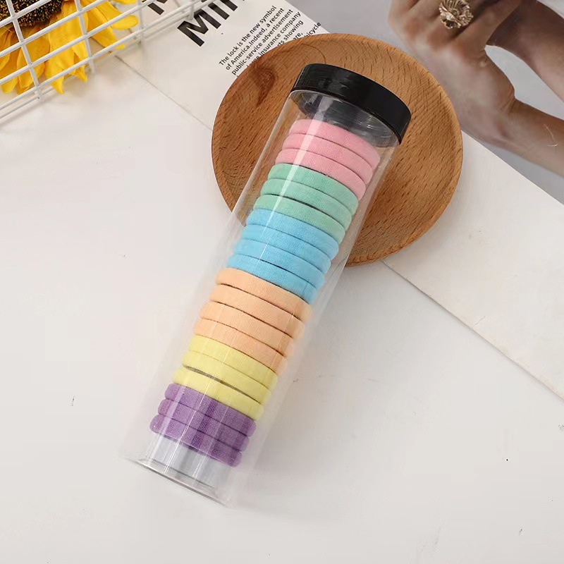 Colorful rubber bands, high ponytail leather straps, hair ties, high-elasticity and durable hair ties for girls in summer, simple hair bands for tying hair pic 3