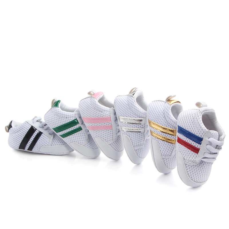 Wholesale spring and autumn breathable mesh baby shoes, soft-soled anti-slip baby walking shoes, casual 0842 pic 2