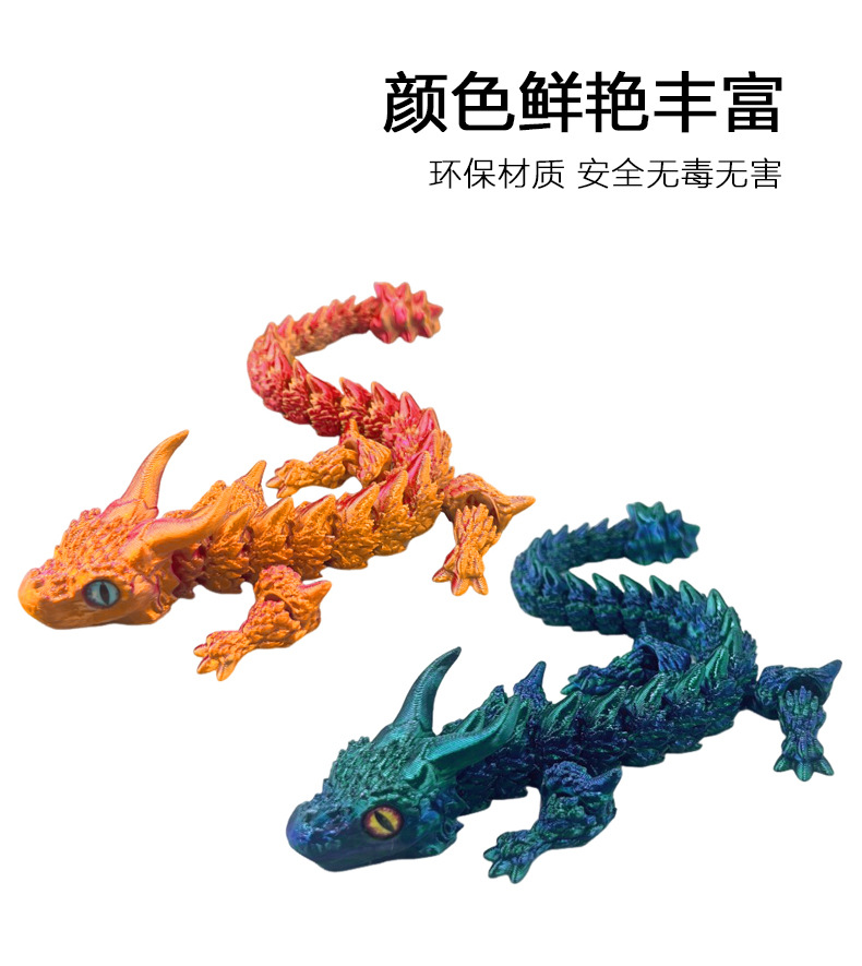 源头工厂出品3D打印双角龙鳞甲龙关节可动玩具摆件 手办工艺品跨境热销 其他分类精品推荐详情4