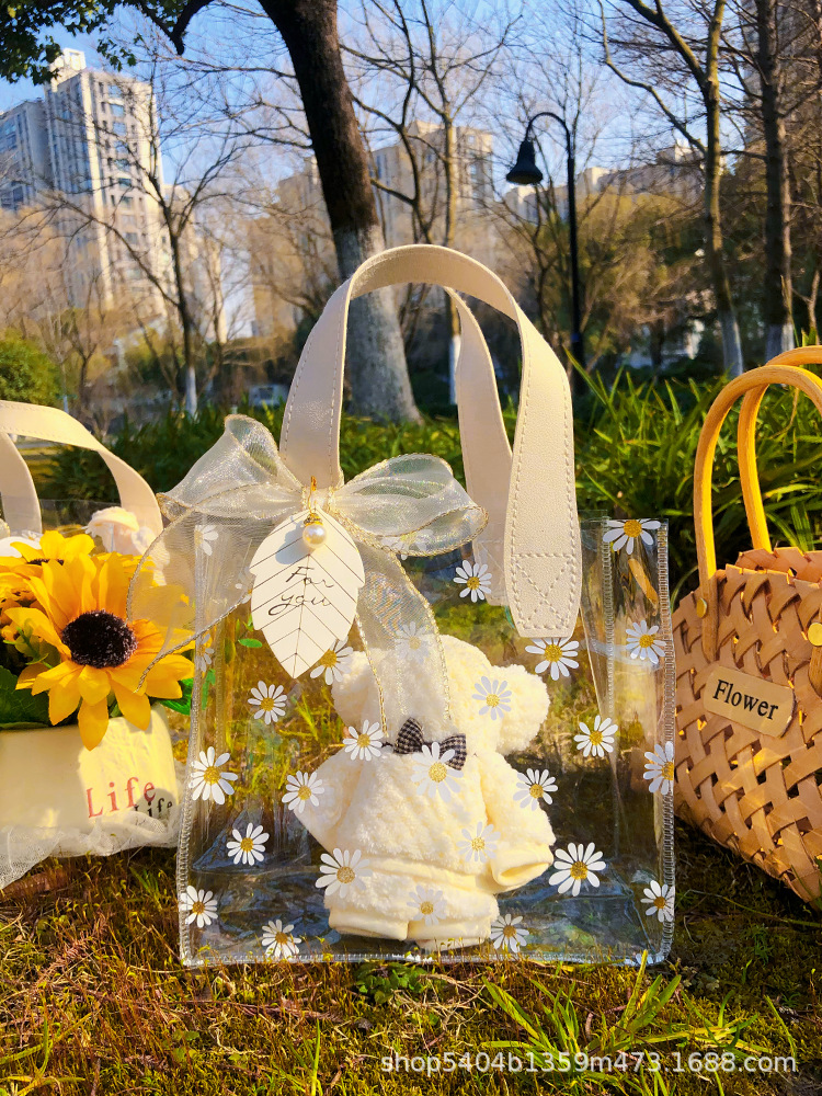 礼品袋pvc手提袋礼定生日结婚喜糖伴手礼袋子透明礼品袋礼物袋详情7