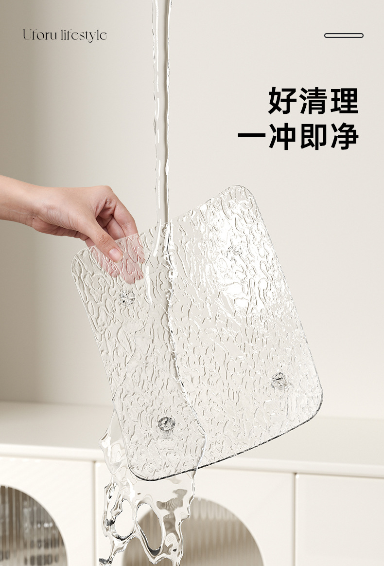 uforu 果盘客厅家用糖果坚果干果盒酒店前台茶几轻奢高级感水果盘详情10