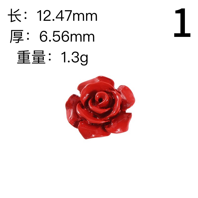 Wholesale of high-content cinnabar flat-bottomed lotus, perforated rose, small accessories, lotus seeds, lotus pods and loose beads pic 4