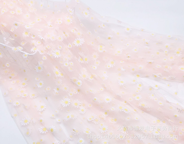 Discount: Daisy gel paste, gauze, soft fabric, stage costumes, performance fabric, veil, princess dress, gauze dress, photo shoot pic 7
