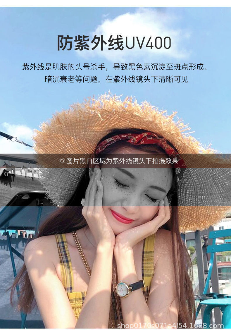 G brand sunglasses for women - vertical rice nail style, Korean version, slimming for big faces, UV protection, the same style as Instagram round face Internet celebrities pic 13