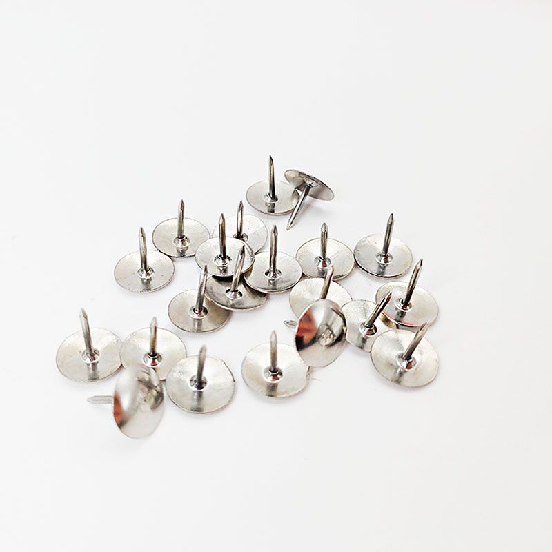 Factory direct supply of silver flat-head nickel-plated thumbtacks wholesale. Strong fixing box set of 60 pieces, durable large-head thumbtacks pic 11