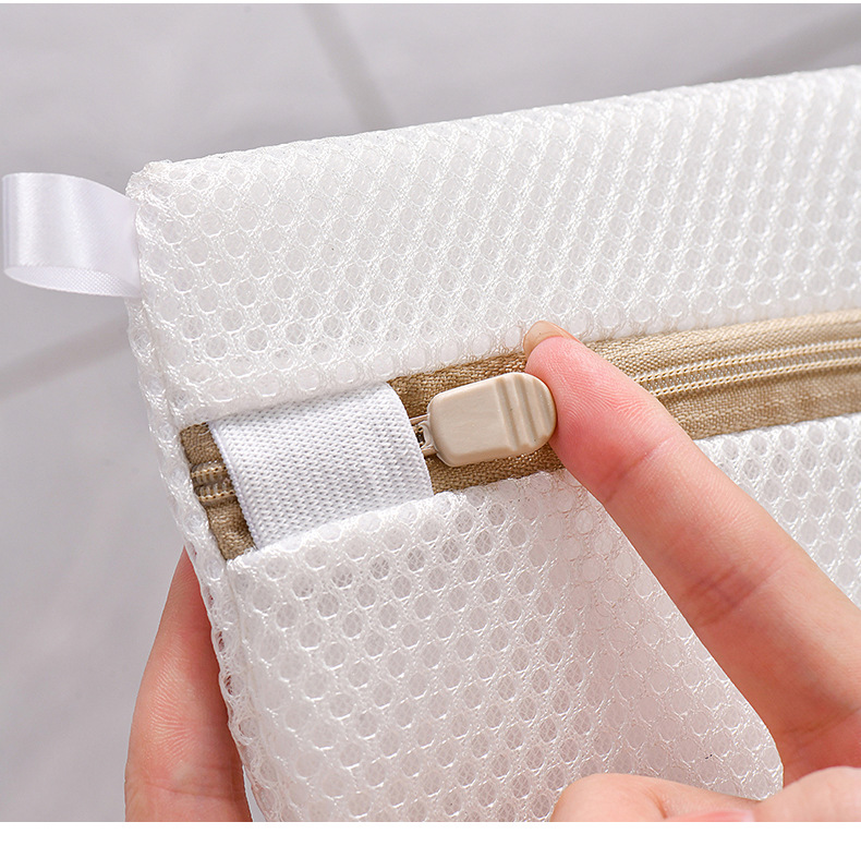 现代简约风洗衣袋批发刺绣三明治文胸袋加厚防变形印花内衣洗衣袋详情5